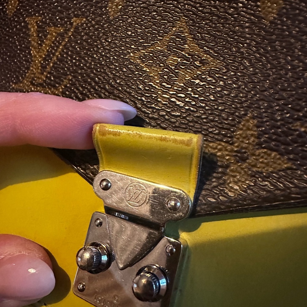 Louis Vuitton Monogram Yellow and Brown Clutch - Picture 10 of 14